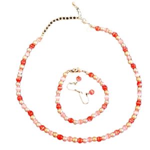 Necklace, Bracelet & Fish hook Earrings set